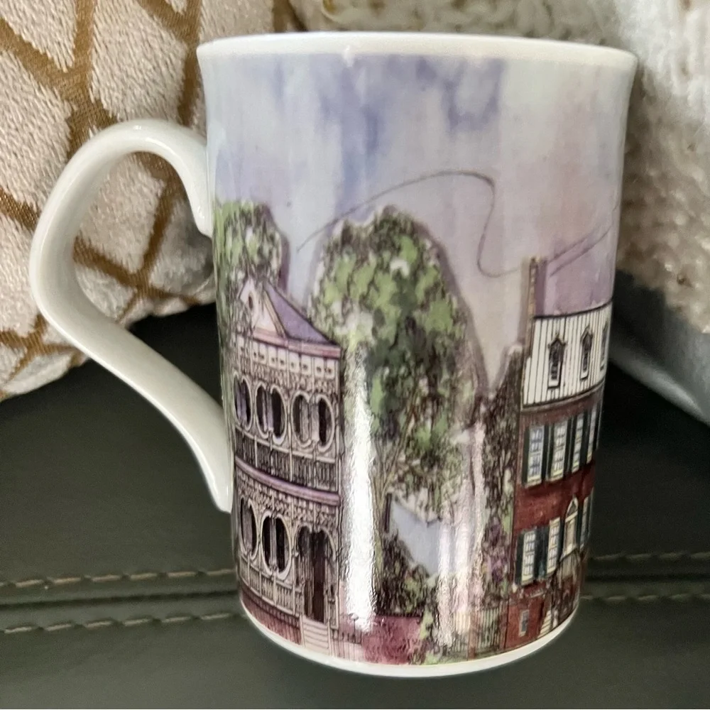 SAVANNAH Historic Scenic COFFEE Tea CUP Patsy Gullett FINE PORCELAIN 10 oz. Mug - Picture 1 of 10